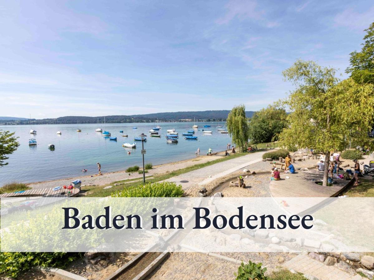Grosse Moderne Ferienwohnung In Bester Bodenseelage L 1 Minute Zum Bodensee L 2 Zimmer L Vollausgestattete Kueche L Sonnenbalkon L Wlan L Willkommen Im Apartment Guettingen 라돌프젤암보덴시 외부 사진